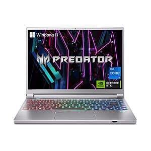 Acer Predator Triton 14: 14" FHD+ 165Hz, i7-13700H, RTX 4050 (140W), 16GB DDR5, 512GB SSD $799.99