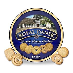Select Accounts: 12-Oz Royal Dansk Danish Butter Assorted Cookies Tin $2.80 w/ S&S