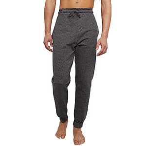 Hanes Men's EcoSmart Fleece Sweatpants Joggers (Charcoal Heather) $7.20