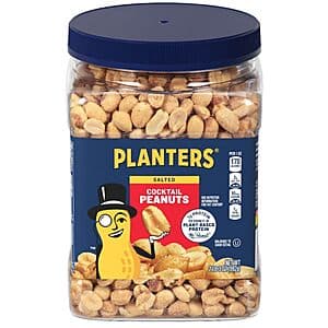 2.19-Lb Planters Salted Cocktail Peanuts 2 for $10.40 w/ S&S