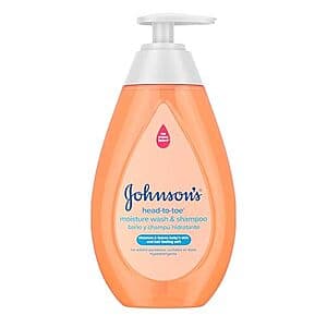 13.6-Oz Johnson's Baby Head-to-Toe Gentle Moisture Wash & Shampoo $2,55 w/ S&S