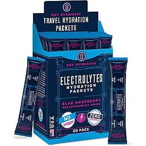 20-Pack KEY NUTRIENTS Electrolytes Powder Packets (3 Flavors) $4.50 w/ Subscribe & Save
