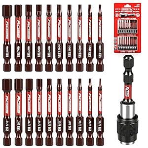 21-Pc Sedy 2.5" Hex Head Allen Wrench Drill Bit Set $7