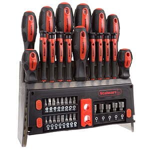 39-Piece Stalwart Magnetic Screwdriver Set Tool Kit w/ Storage Rack $17.75