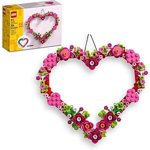 254-Piece LEGO Heart Ornament Home Decoration Building Set $6.50