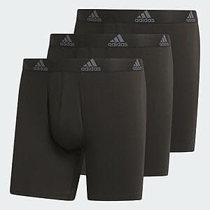 3-Pack adidas Performance Mesh Graphic Boxer Briefs (Black / Onix) $12.75 (Limited Sizes) + Free S/H