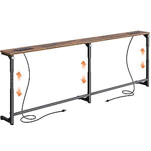 78.7" Huuger Height-Adjustable Console Table w/ 4 AC Outlets, 2x USB-A & 2x USB-C Ports $45 + Free S&H