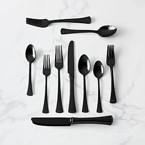 Select Accounts: 20-Piece Lenox Portola Black Stainless Steel Flatware Set $62.30 + Free Shipping