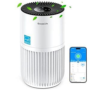 GoveeLife HEPA Smart Mini Air Purifier + Extra Filter $25 + Free Shipping