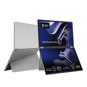 ASUS ZenScreen Duo OLED 360° Foldable Portable Monitor (MQ149CD) $499 + Free S&H