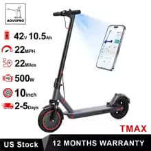 AOVOPRO TMAX 10" 500W Electric Scooter, up to 15.5mph / 21 miles $152.40 + Free S&H