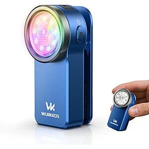 Wurkkos HD03 680 Lumen Rechargeable 95 CRI LED Clip Flashlight (Blue) $15.60