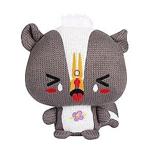 10" Ami Amis Jumbo Soft Cozy Crochet Plushes: Theo Skunk (Grey) $2.30 & More