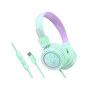 MEE audio KidJamz Wired USB-C Headphones for Kids (Mint) $5 + Free Shipping w/ Amazon Prime