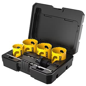 DeWALT 8-Pc Bi-metal Non-arbored Hole Saw Kit Set w/ Hard Case $30 + Free Pickup