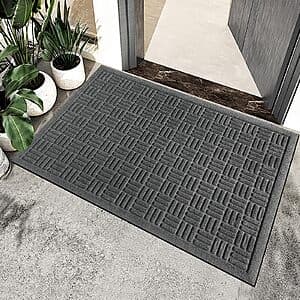 29.5" x 17" Mibao Rubber Backed Door Mat (Grey) $7.50