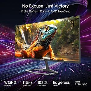 34" Sceptre Prime E345W WQHD 115Hz IPS Edgeless Monitor w/ Built-In Speakers $180 + Free S/H