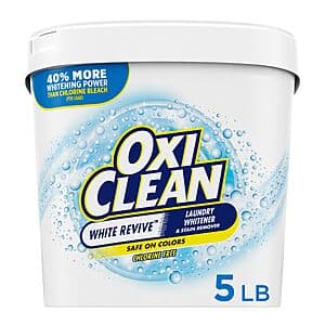 Select Accounts: 5-Lb OxiClean Versatile Stain Remover Powder w/ White Revive $9.45 w/ S&S