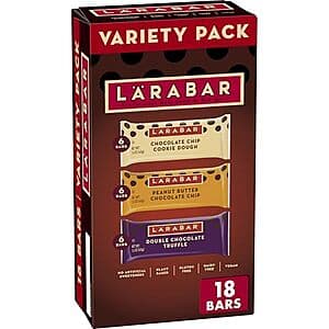 18-Pack 1.6oz Larabar Fruit & Nut Bars (Chocolate Variety Pack) 2 for $25.75 w/ Subscribe & Save