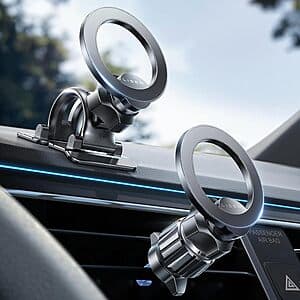 LISEN MagSafe Car Mount Magnetic Phone Holder (Ultra Magnets) $6.30
