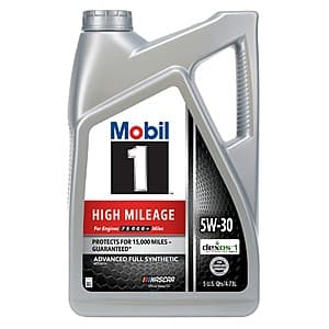 5-Qt Mobil 1 Full Synthetic Motor Oil (Various) from $14.95 after $10 Rebate + Free Pickup