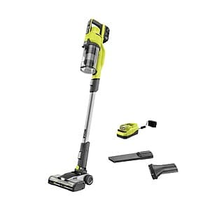 Select Stores: RYOBI ONE+ 18V Cordless Stick Vacuum w/ 4.0 Ah Battery/Charger $115 (Valid In-Store Only)