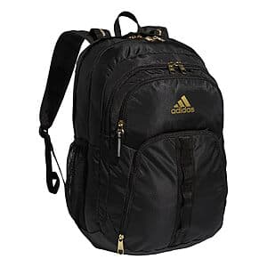 adidas Prime 6 37L Backpack w/ LoadSpring Shoulder Straps (Black/Gold Metallic) $37.50 + Free S/H