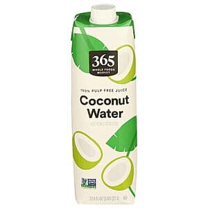 33.8-Oz 365 by Whole Foods Market Coconut Water $2.60 w/ Subscribe & Save