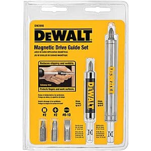 7-Piece DeWALT Magnetic Drive Guide Set $9.50