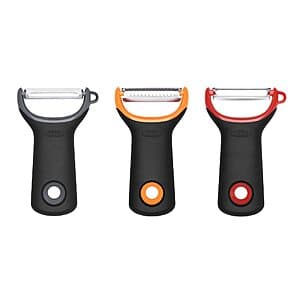 3-Piece OXO Good Grips Y-Peeler Set (Straight, Serrated and Julienne) $10