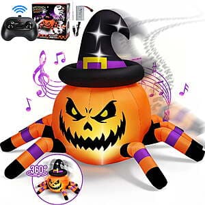 Firstness Remote Control Inflatable Pumpkin Spider Car $37.80 + Free S&H