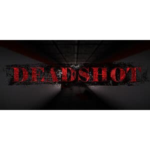 Deadshot retro-styled first-person shooter game interface showing apocalyptic mutant combat environment.