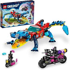 494-Piece LEGO DREAMZzz Crocodile Car Building Toy Set $27