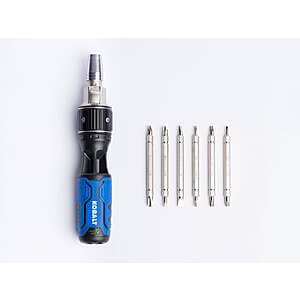 7-Pc Kobalt 12-in-1 Double Drive Ratcheting Multi-bit Screwdriver Set $10 + Free S&H