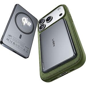 LISEN 5000mAh Wireless Qi2 15W Ultra Slim MagSafe Power Bank $17 & More