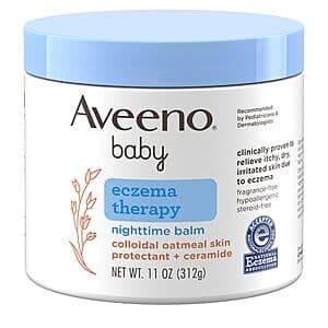 Select Accounts: 11-Oz Aveeno Baby Hypoallergenic Eczema Therapy Nighttime Balm $12.80 w/ Subscribe & Save