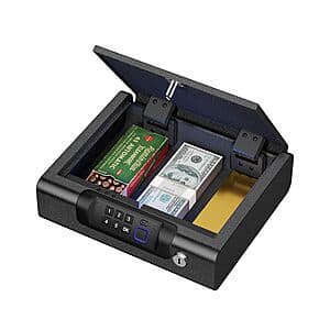BILLCONCH Biometric Safe w/ Electronic Lock & LED Light: 10x12" $45, 8.6x10" $35 + Free S&H