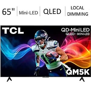 65" TCL QM5K 4K UHD HDR QD-Mini LED Google Smart TV (2025) $400 + Free S&H