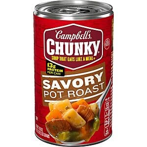 18.8oz Campbell's Chunky Soup (Savory Pot Roast) 3 for $4.65 w/ S&S