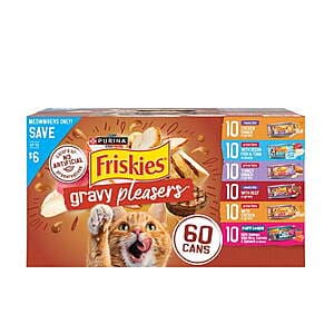 Sam's Club Members: 60-Ct 5.5oz. Purina Friskies Gravy Pleasers Wet Cat Food $35 + Curbside Pickup