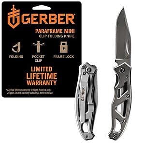 Gerber Paraframe Mini Folding Knife (Stainless Steel) $9.95