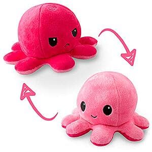 TeeTurtle The Original Reversible Octopus Plushie Toy (Light Pink / Dark Pink) $4.60