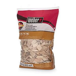 2 lb Weber Pecan Wood Chips for Grilling and Smoking $4.50