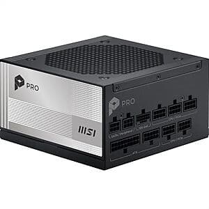 MSI PRO 850W A850PL PCIE5 80+ Platinum Fully Modular Gaming Power Supply $100 & More + Free S&H