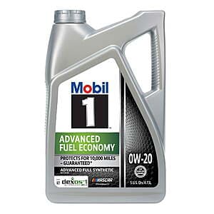 5-Qt Mobil 1 Advanced Full Synthetic Motor Oil (Various) $25 + Free Pickup