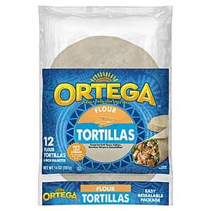 12-Ct 6" Ortega Flour Tortillas (14-Oz Total) $1.95 w/ S&S