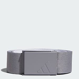 adidas Men's Reversible Webbing Belt (Grey Three / White) $10.40 + Free S&H