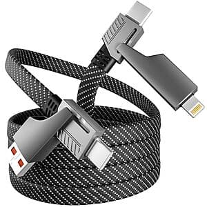 Prime Members: MPATIBY 4-in-1 65W USB-C Fast Charging Cable w/ E-Mark Chip $7.70 + Free S&H