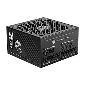 1250W MSI MPG A1250GS Modular 80+ Gold ATX Power Supply Unit $120 + Free S&H w/ Prime