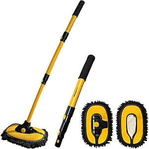 YeewayVeh Microfiber Chenille Car Wash Brush w/ Extension Pole $15.95